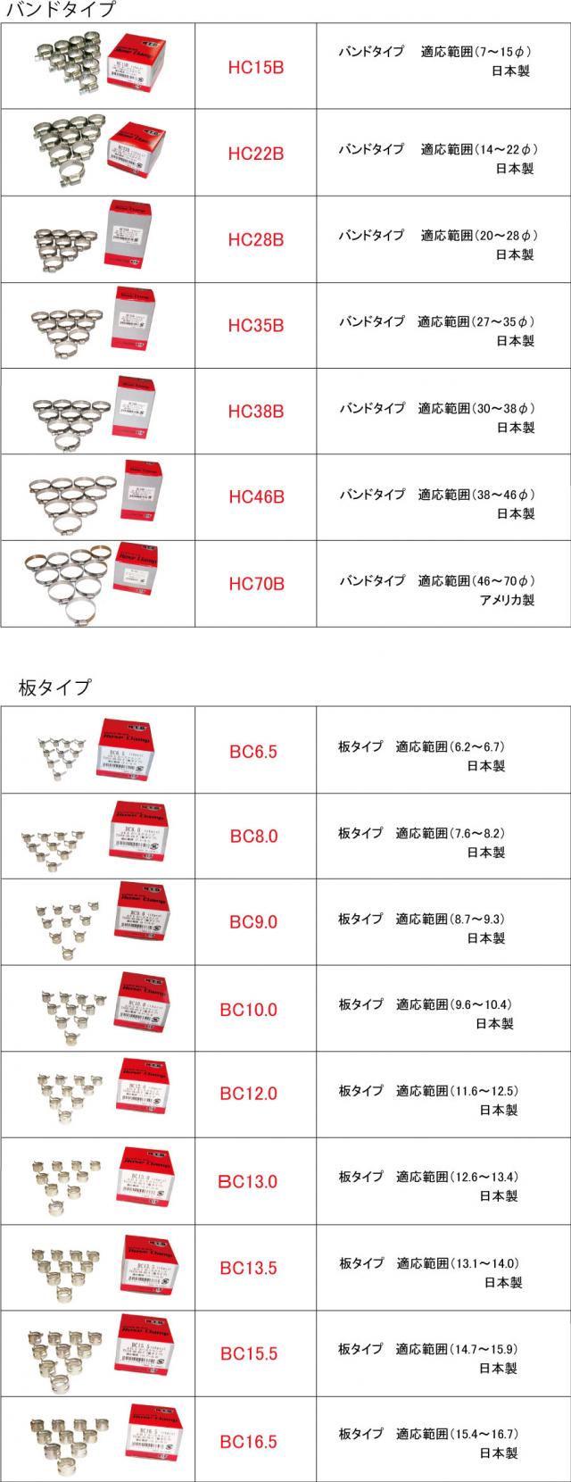 NTB HOSE CLAMP イメージ